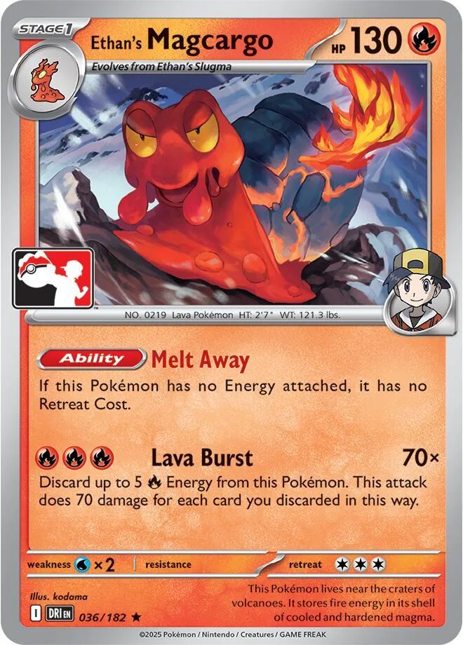 Ethan's Magcargo card front