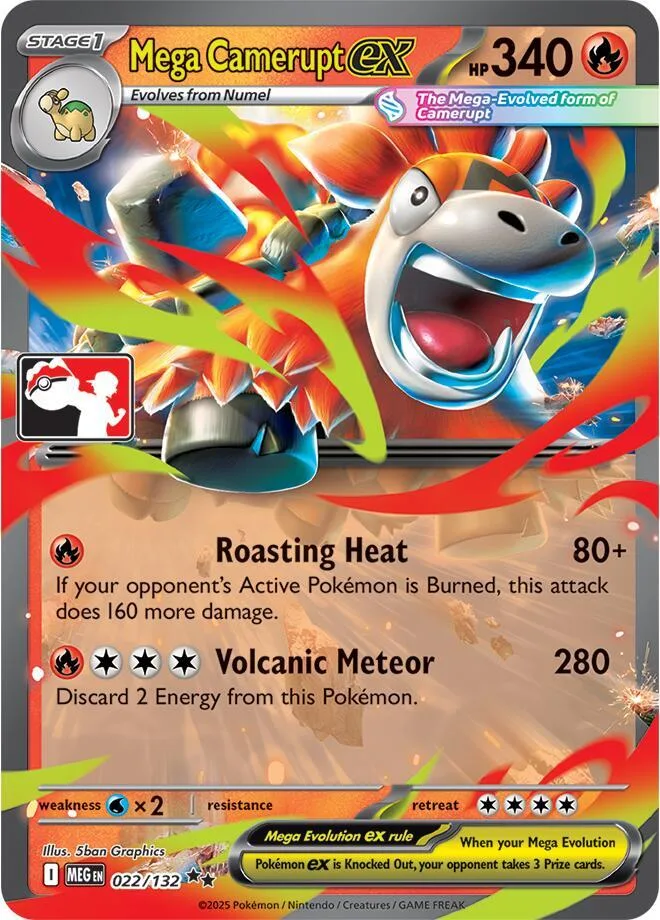 Mega Camerupt ex card front