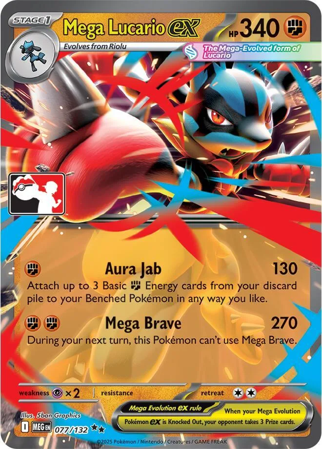 Mega Lucario ex card front