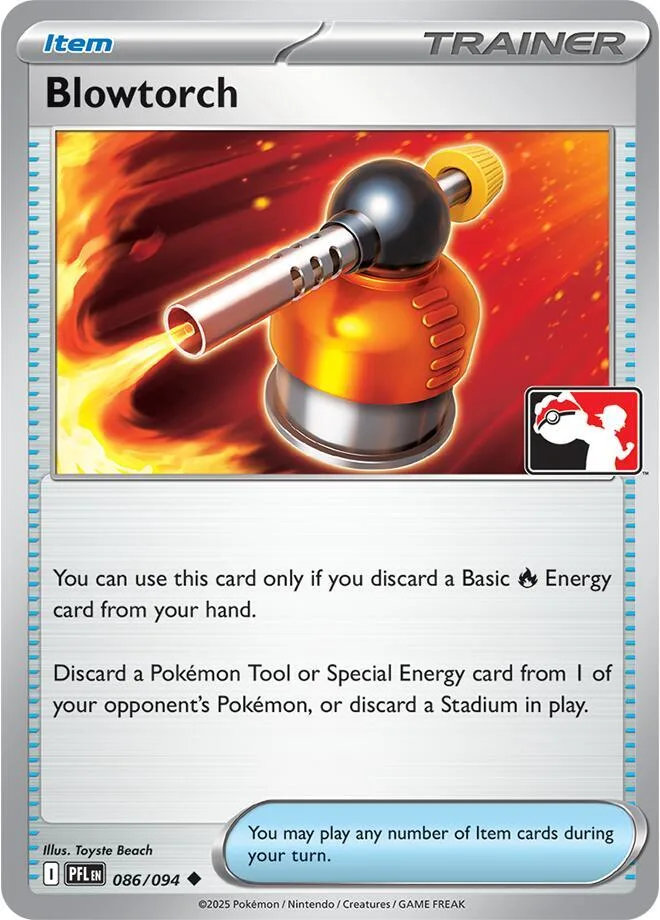 Blowtorch card front