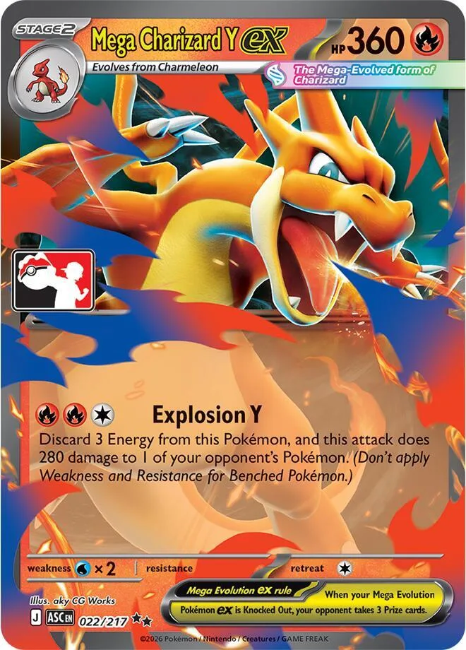 Mega Charizard Y ex card front