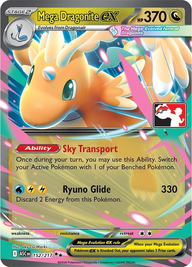 Mega Dragonite ex Holofoil card