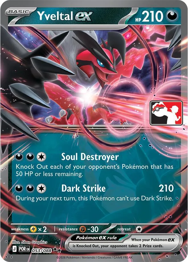 Yveltal ex card front
