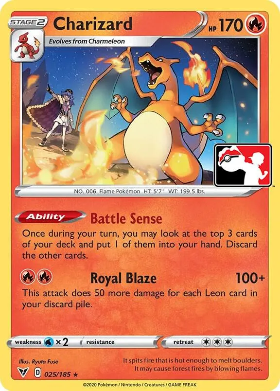 Charizard card front