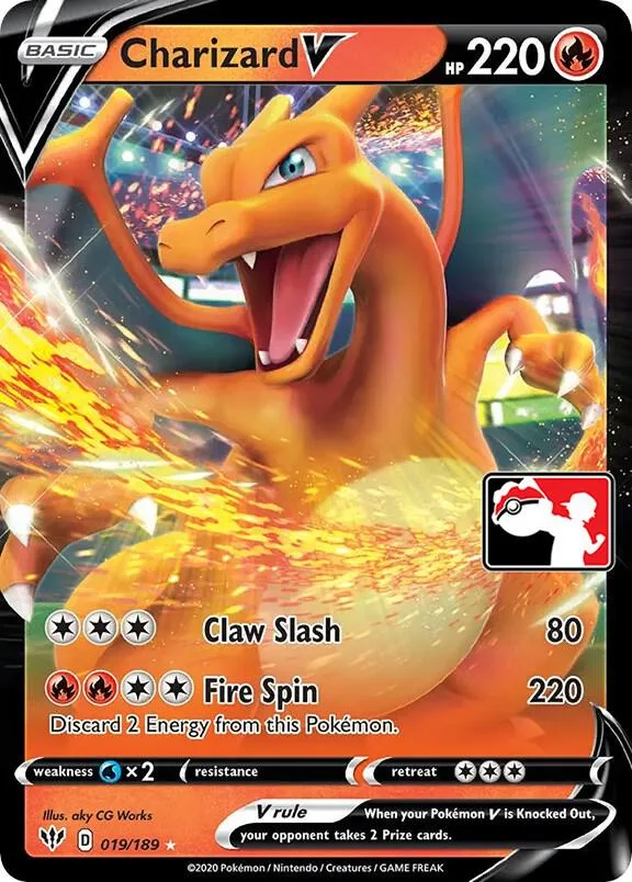 Charizard V card front