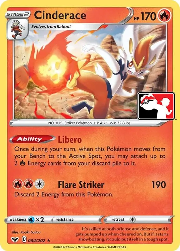 Cinderace card front