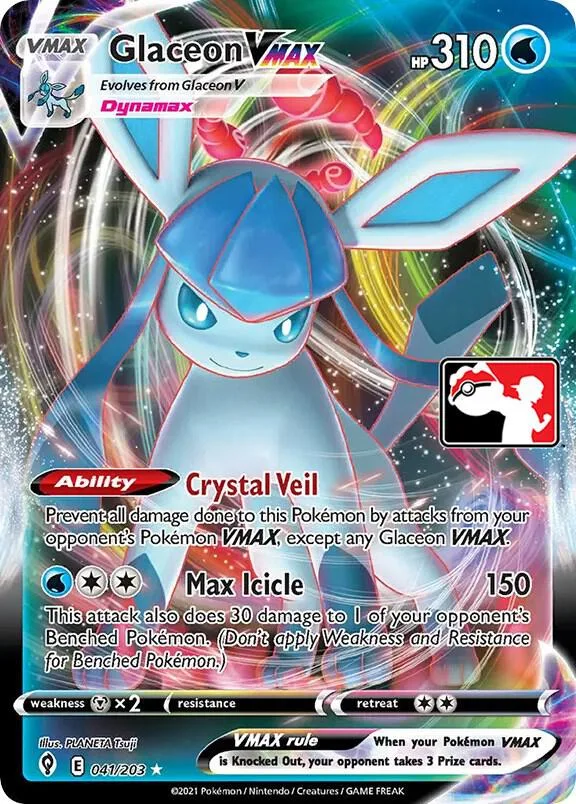 Glaceon VMAX card front