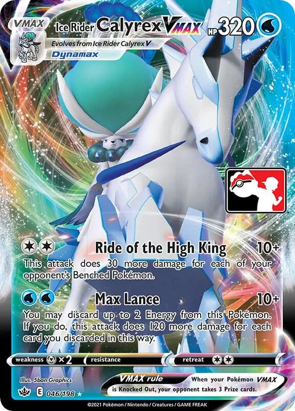 Ice Rider Calyrex VMAX card front