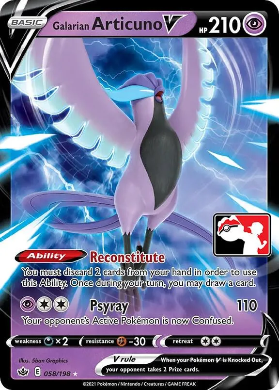 Galarian Articuno V card front