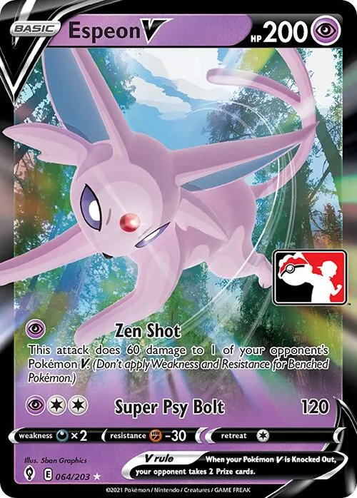 Espeon V card front