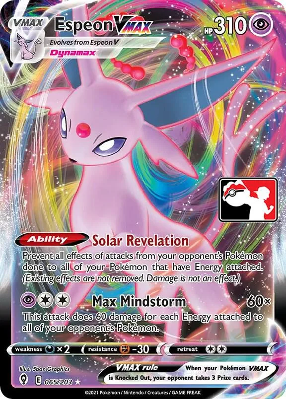 Espeon VMAX Holofoil card