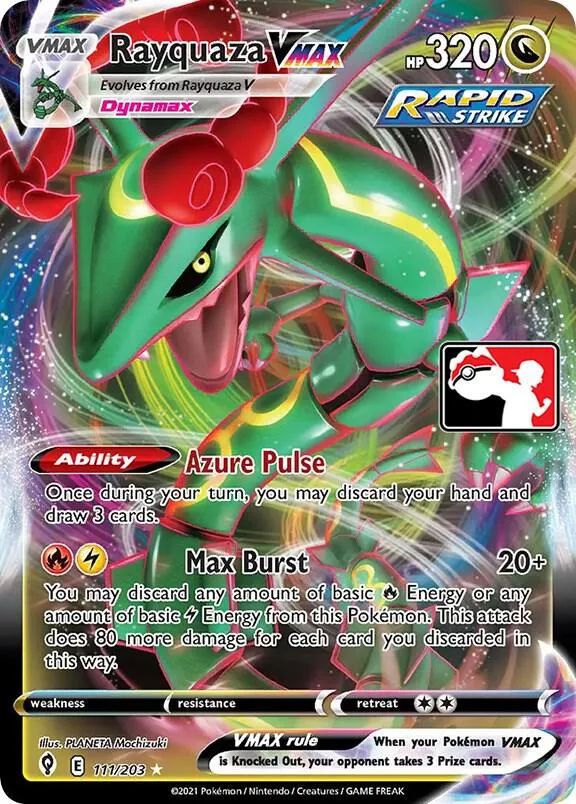 Rayquaza VMAX Holofoil card