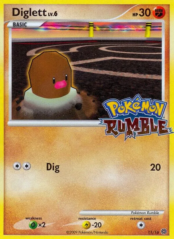 Diglett card front