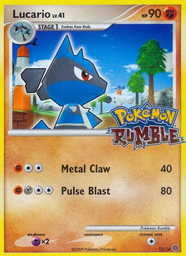Lucario card front