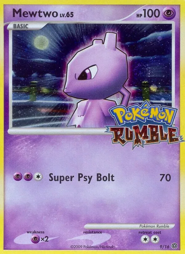 Mewtwo card front