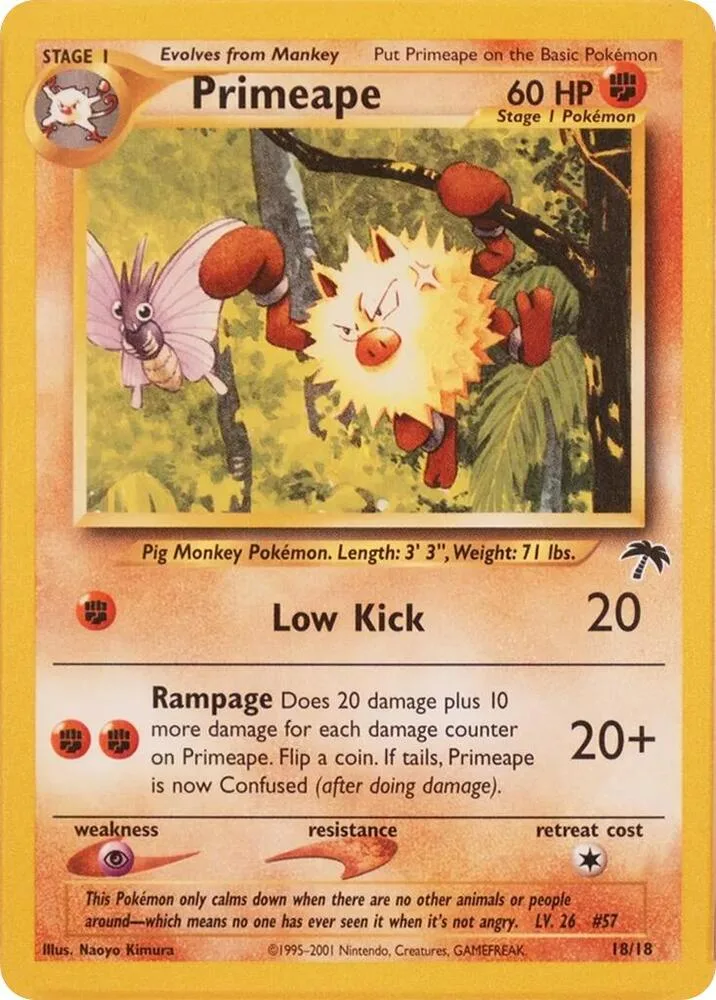 Primeape card front