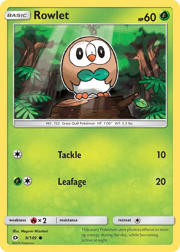 Rowlet card front