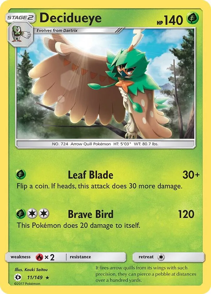 Decidueye card front