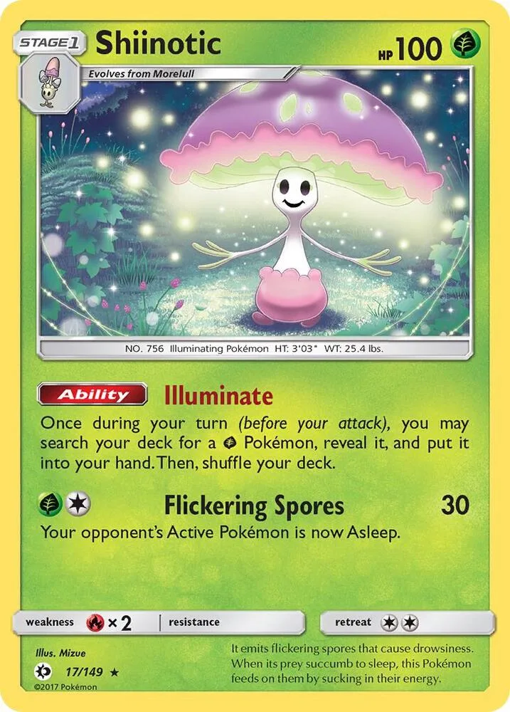 Shiinotic card front