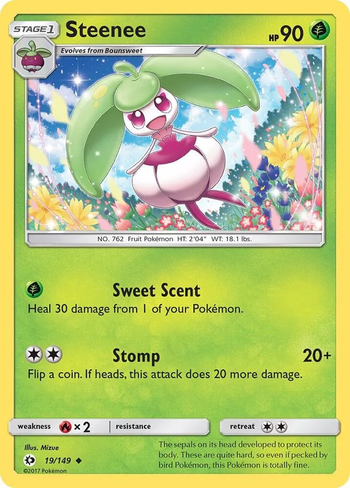 Steenee card front