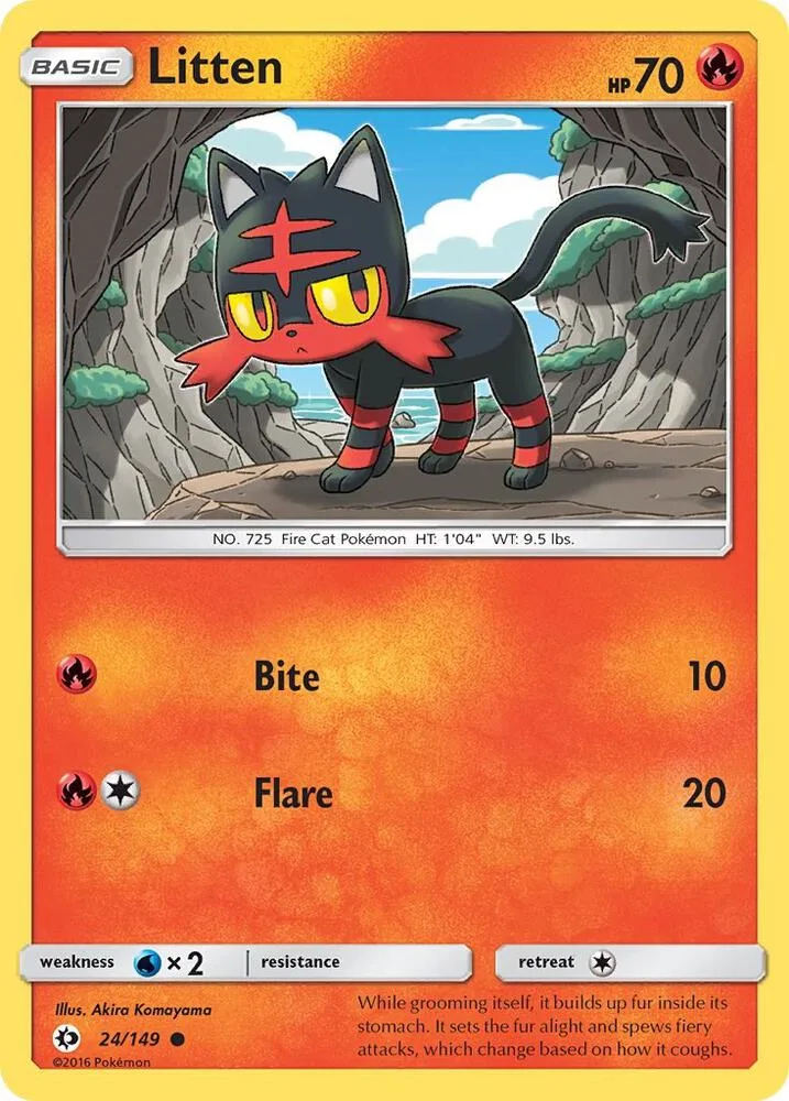 Litten card front