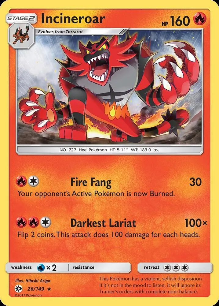 Incineroar card front