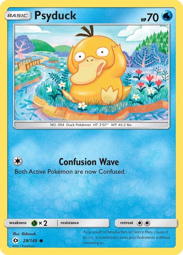 Psyduck card front