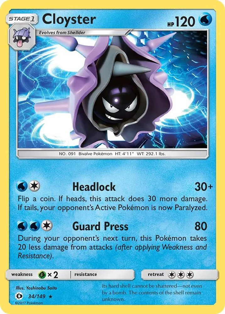 Cloyster card front