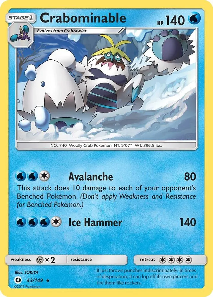 Crabominable card front