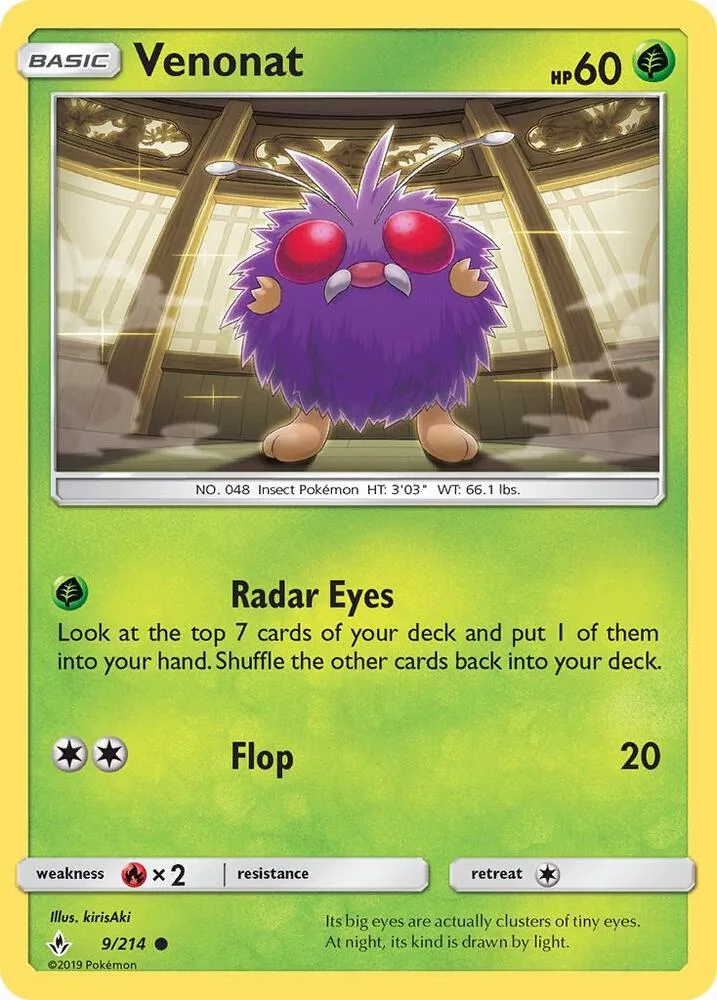 Venonat card front