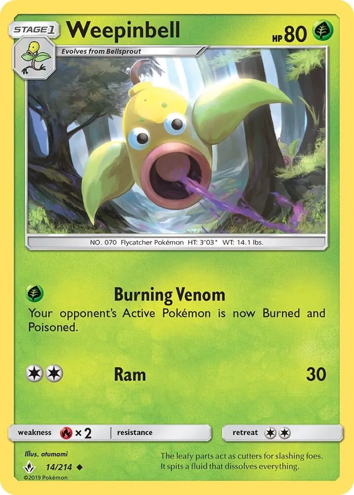 Weepinbell card front
