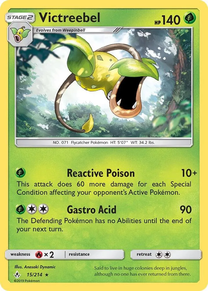 Victreebel card front