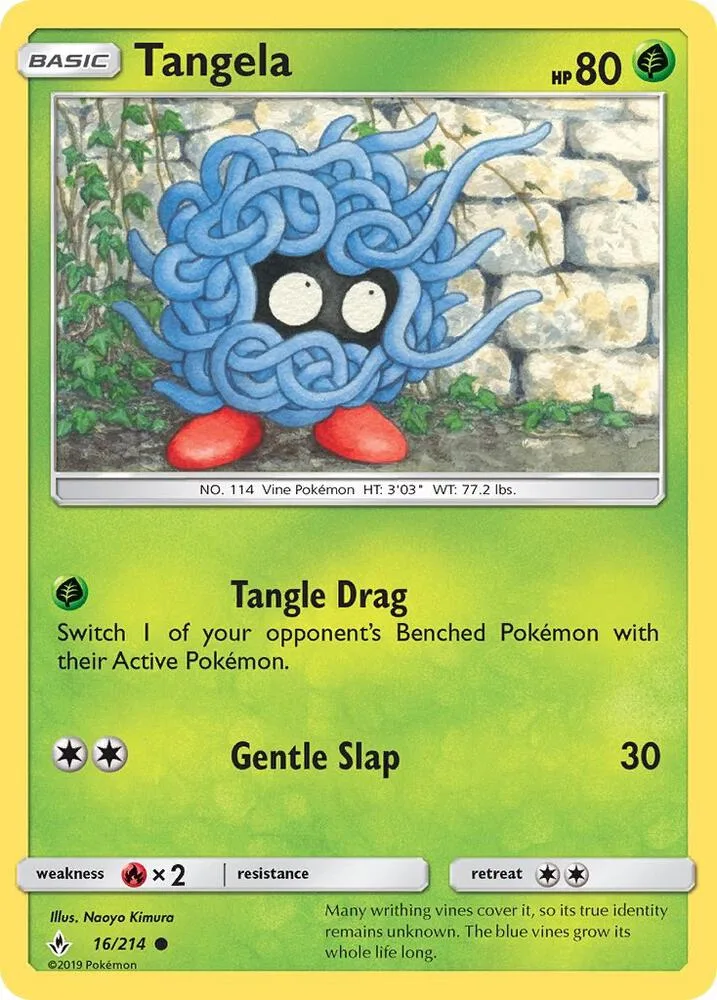 Tangela card front