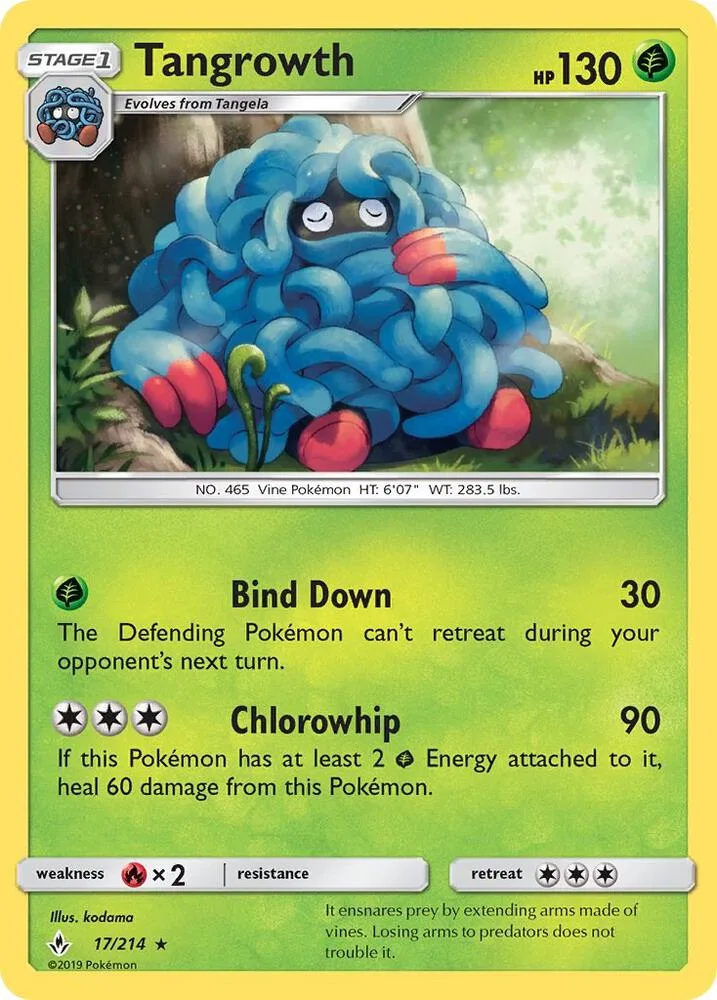 Tangrowth card front