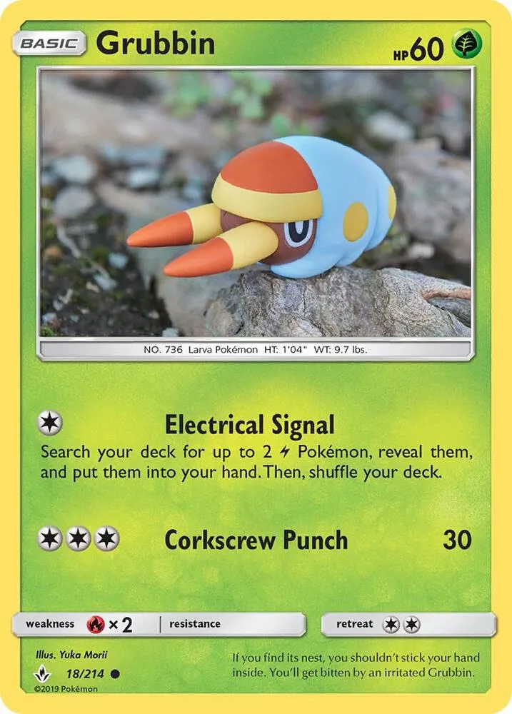 Grubbin card front