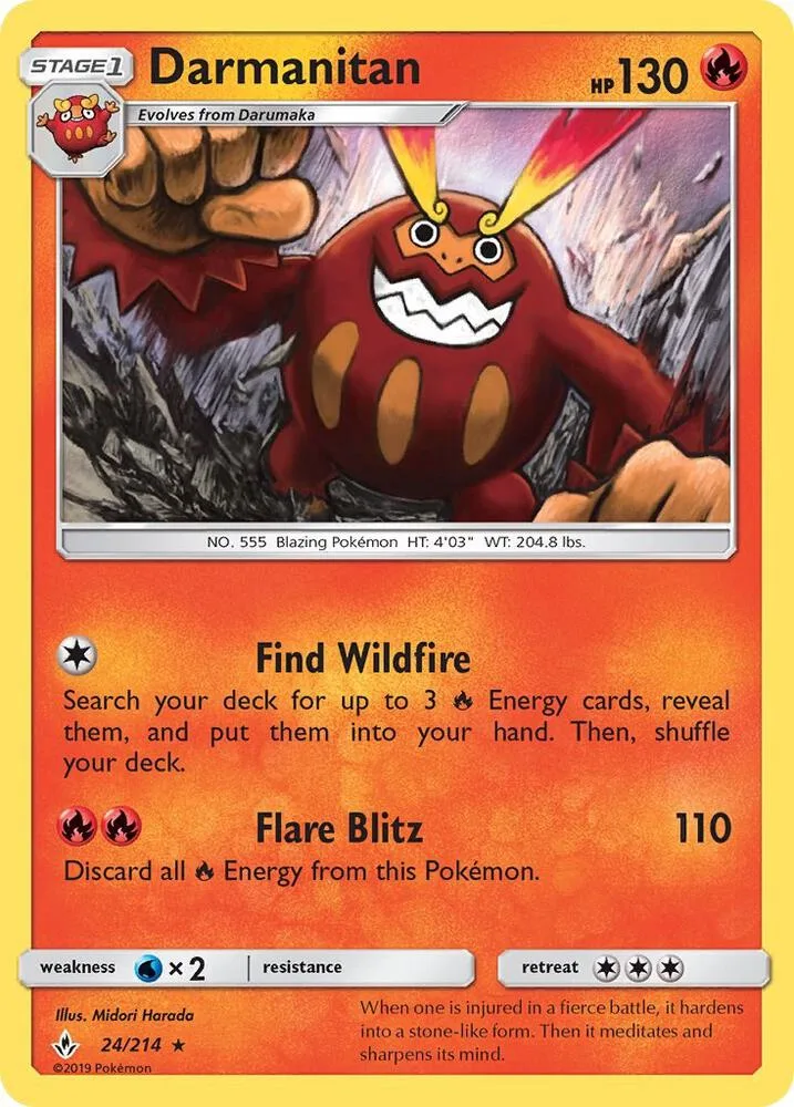 Darmanitan card front