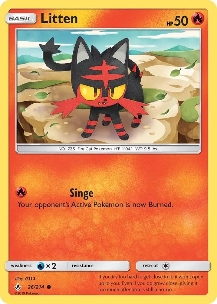 Litten card front