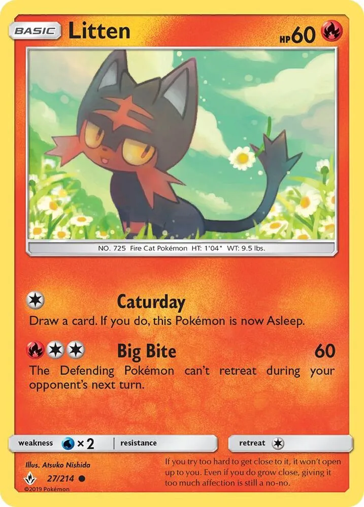Litten card front