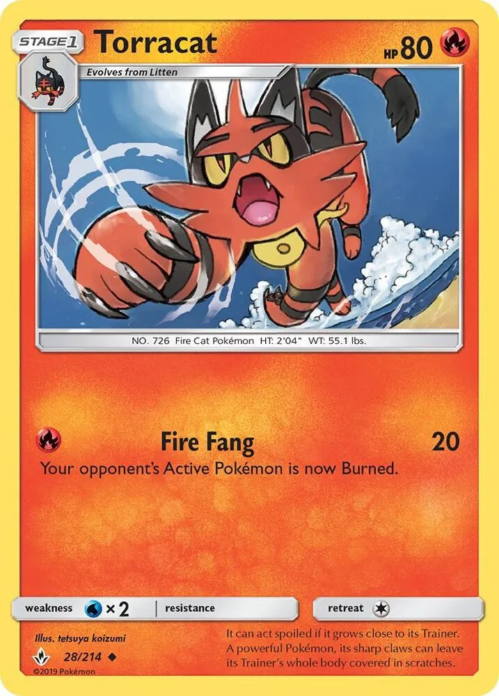 Torracat card front