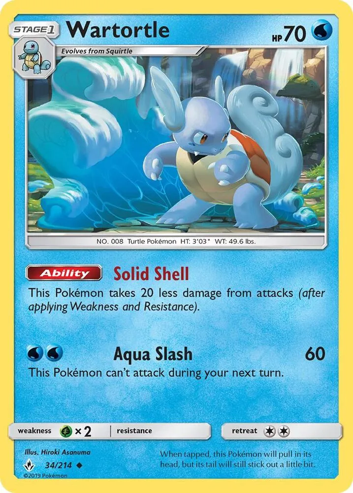 Wartortle card front