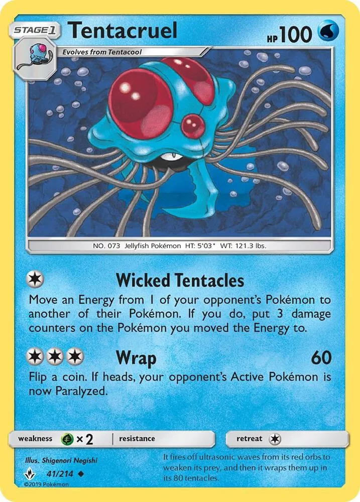 Tentacruel card front