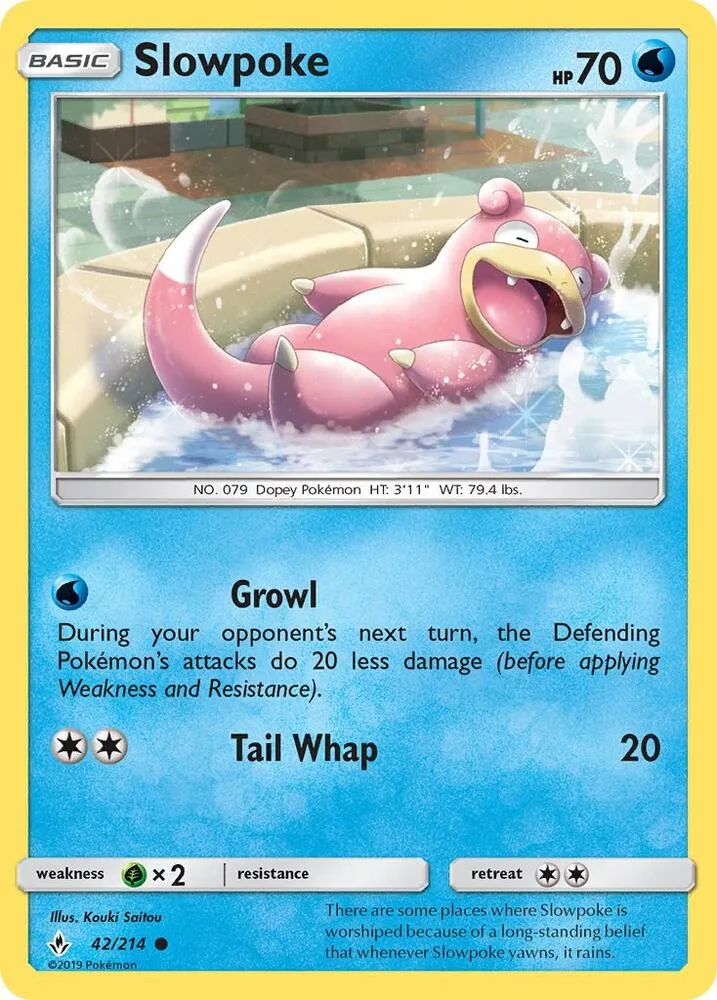 Slowpoke card front