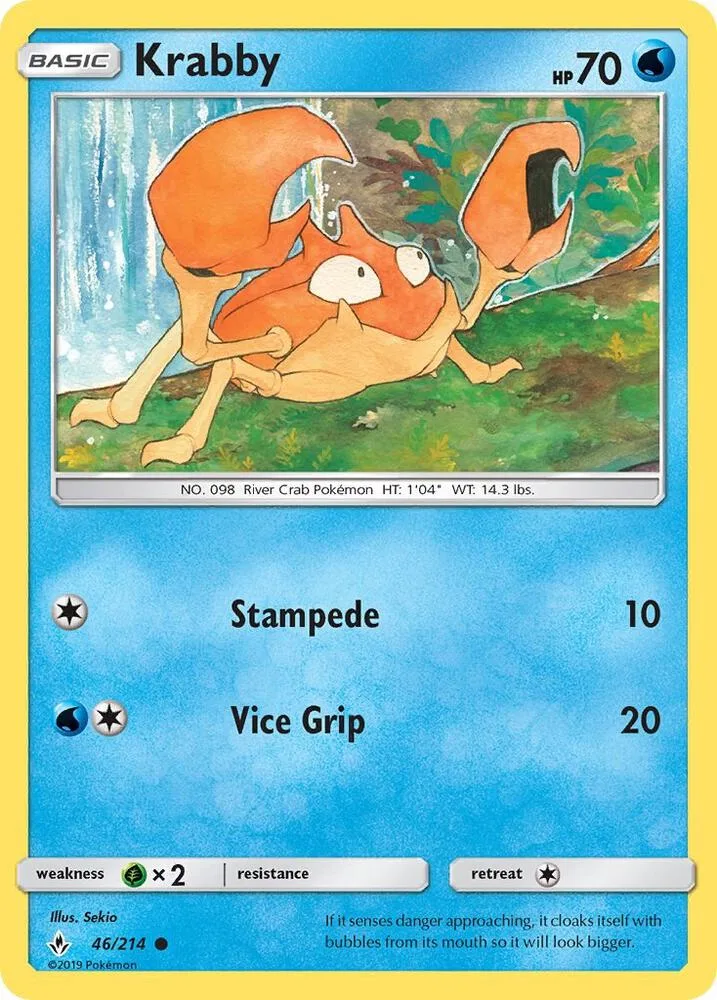 Krabby card front