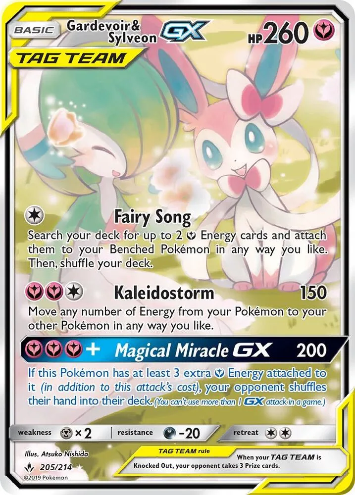 Gardevoir & Sylveon GX (Alternate Full Art) Holofoil card