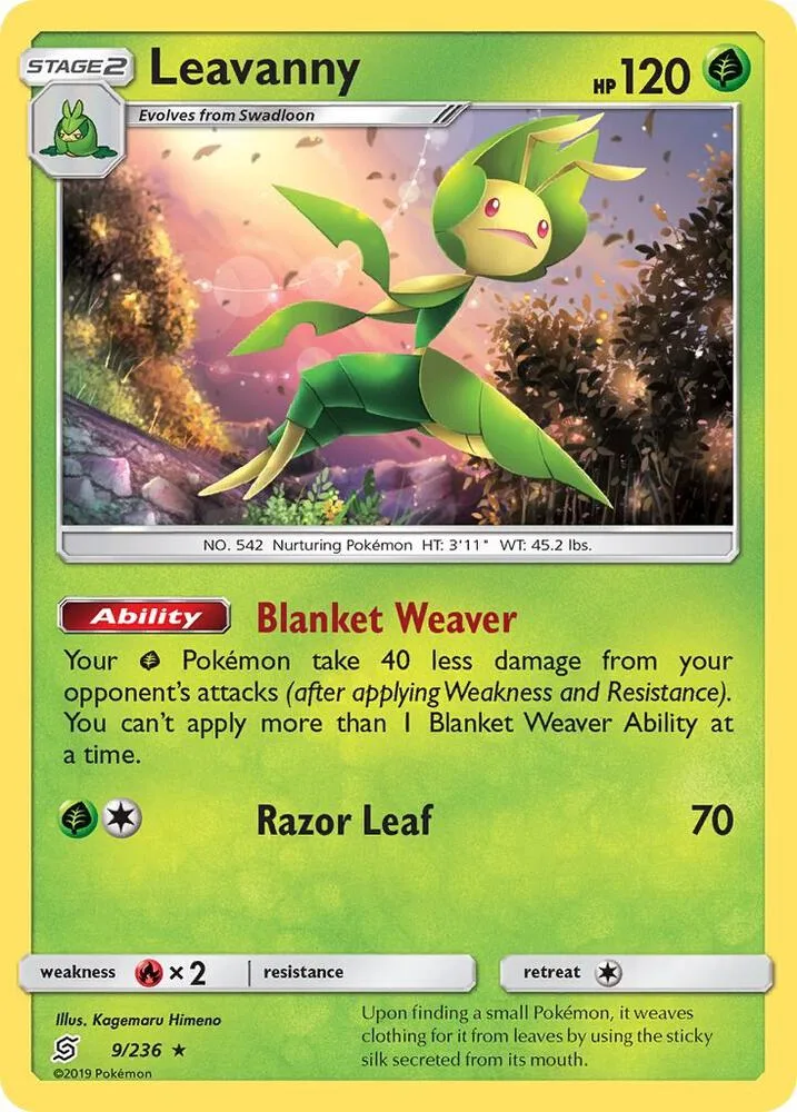 Leavanny card front