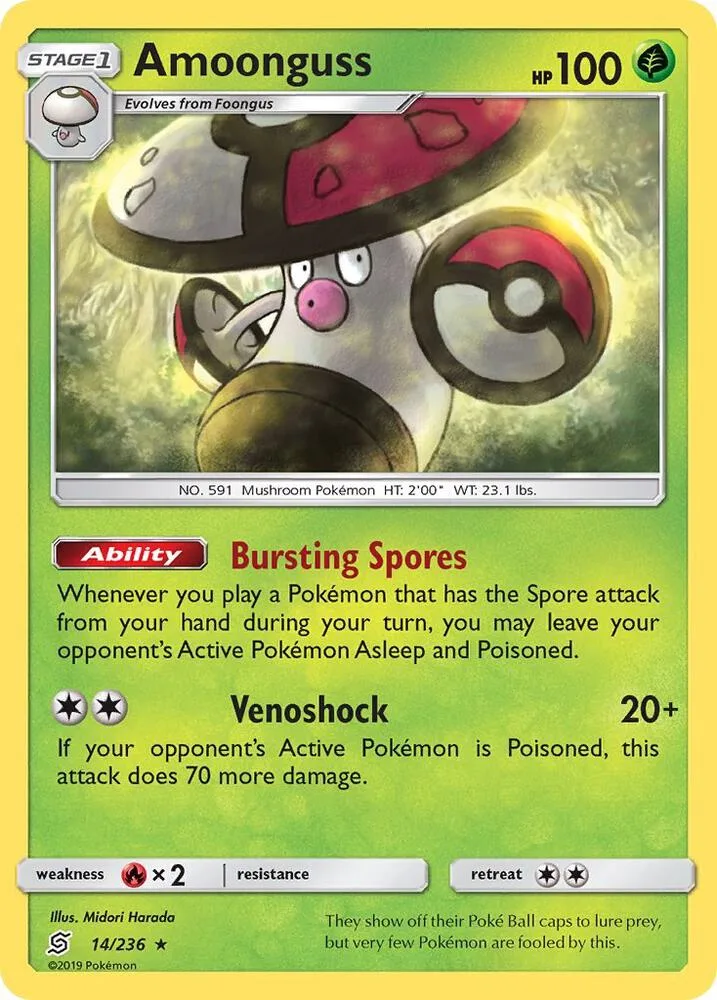 Amoonguss card front