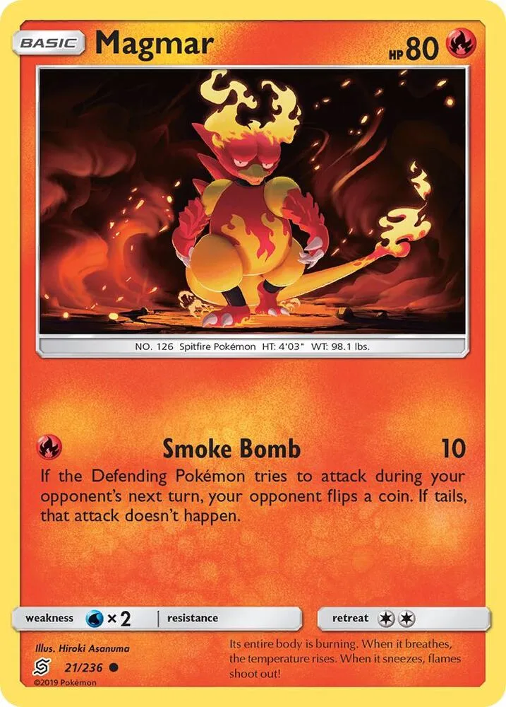 Magmar card front