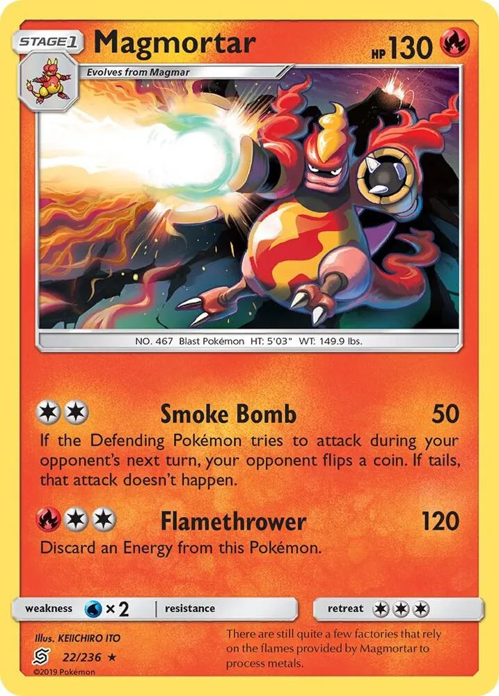 Magmortar card front