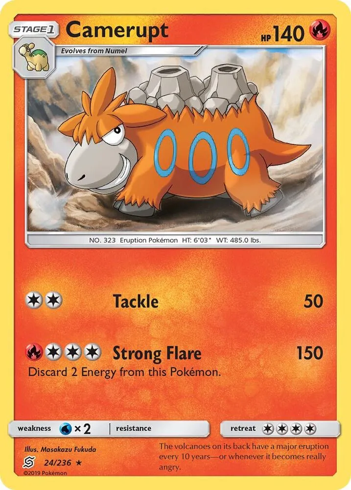 Camerupt card front