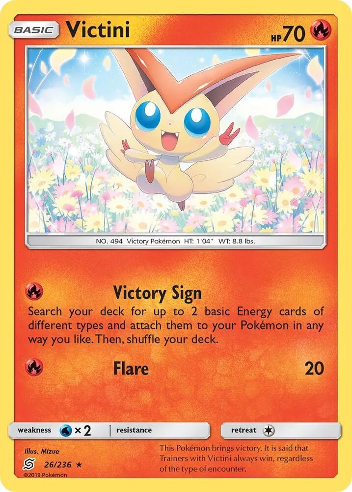 Victini card front